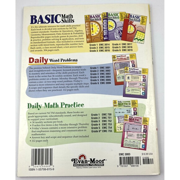 Daily Word Problems, Grade 3 Math - Great for homeschool - NEW OUT OF PRINT - Picture 13 of 15